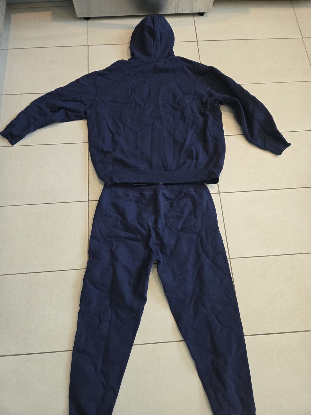 Ralph Lauren Navy Polo Logo Zip Hoodie & Joggers Set - Picture 9 of 12